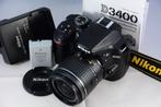 Nikon D3400 met AF-P 18-55mm kitlens ALS NIEUW 1104 CLICKS, Spiegelreflex, Ophalen of Verzenden, Zo goed als nieuw, Nikon