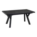 Murcia negro uitrektafel exclusive 163/203x93cm - matt, Huis en Inrichting, Stoelen, Ophalen of Verzenden, Nieuw