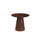Salontafel Mangohout Salontafel Mick Bruin Rond 60 cm, Huis en Inrichting, Tafels | Salontafels, Verzenden, Rond, Nieuw, Industriële meubels