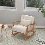 TRUUSK Retro Schommelstoel Rubberwood Hout 64,5 Cm X 92 Cm X, Huis en Inrichting, Fauteuils, Verzenden, Nieuw