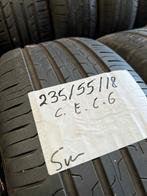 2 x Continental EcoContact 6 235-55-18 Zomerbanden 5mm, 18 inch, Gebruikt, Ophalen of Verzenden, 235 mm