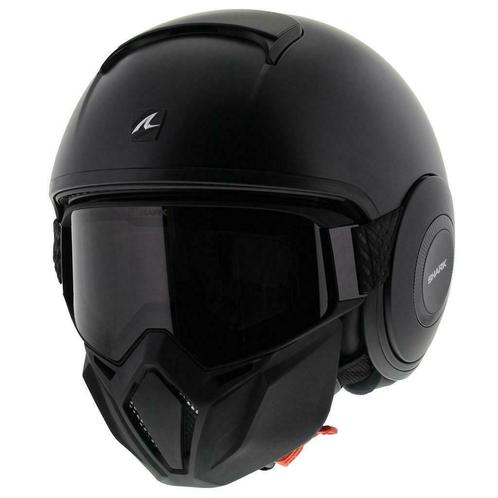 Shark Street Drak Raw mat zwart helm motorhelm masker bril, Motoren, Kleding | Motorhelmen, Dames, Heren, Nieuw met kaartje, Shark