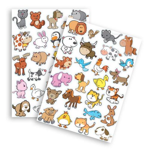 Stickers - Funny Animals Cartoonstyle - Scrapbook Hobby DIY, Hobby en Vrije tijd, Stickers en Plaatjes, Nieuw, Ophalen of Verzenden