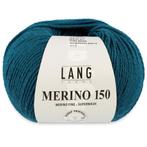 Lang Yarns Merino 150 - 188 petrol - Merinowol Garen, Hobby en Vrije tijd, Breien en Haken, Ophalen of Verzenden, Nieuw