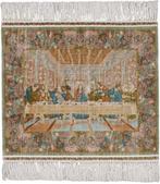 Pictorial Last Supper Silk Hereke Carpet - 20/20 kwaliteit, Nieuw