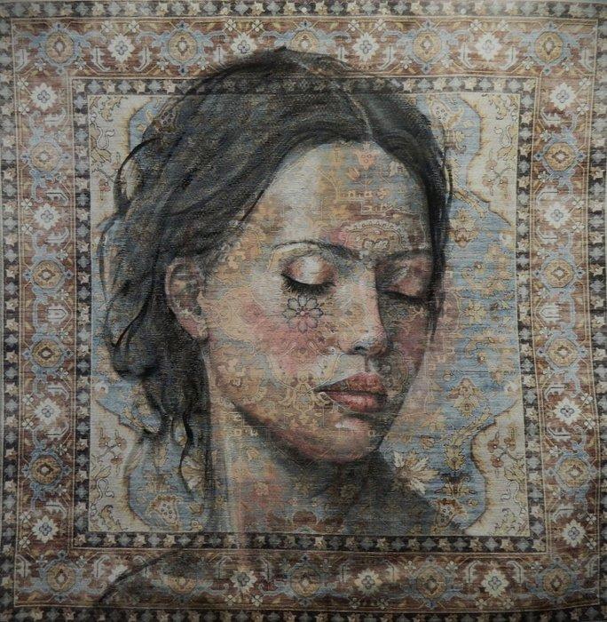 Jacqueline Klein Breteler - Transparent., portrait, Antiek en Kunst, Kunst | Schilderijen | Modern