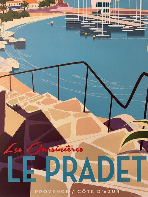 Monsieur Z - Affiche de Tourisme Le Pradet - Le port des, Antiek en Kunst, Kunst | Tekeningen en Foto's