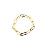 Gouden closed for ever armband | 18 cm (moderne armband), Sieraden, Tassen en Uiterlijk, Armbanden, Ophalen of Verzenden, Gebruikt