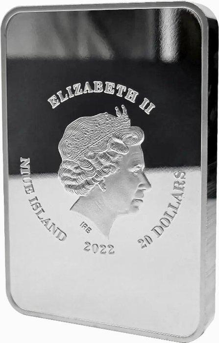 250 gram - Zilver .999 - Niue Island - $20 Elisabeth II -, Postzegels en Munten, Edelmetalen en Baren