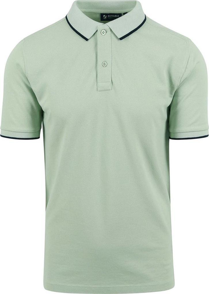 Suitable Respect Polo Tip Ferry Lichtgroen maat 3XL Heren, Kleding | Heren, Polo's, Groen, Nieuw, Overige maten, Verzenden