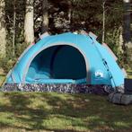 vidaXL Tent 3-persoons snelontgrendeling blauw, Caravans en Kamperen, Verzenden, Nieuw, Tot en met 2