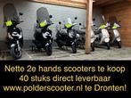 Top Occasion scooters 50X met garantie vanaf €750,-, Maximaal 25 km/u, Benzine, Zo goed als nieuw, Ophalen