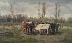 Cornelis Willem Hoevenaar Jr. (1847-1884) - Landschap met, Antiek en Kunst, Kunst | Schilderijen | Klassiek