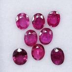 8 pcs Rood Robijn - 2.37 ct - Instituto Gemólogico Español, Sieraden, Tassen en Uiterlijk, Edelstenen, Nieuw