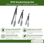 My Green Deal – RVS Keukentangen Set – 3-delig, Huis en Inrichting, Keuken | Tupperware, Verzenden, Nieuw