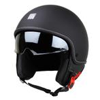 Motocubo beetle jethelm met vizier | mat zwart | ECE 22.06, Verzenden, Nieuw met kaartje