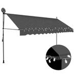 vidaXL Luifel handmatig uitschuifbaar met LED 400 cm, Verzenden, Nieuw