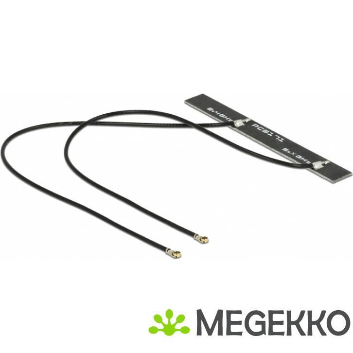 DeLOCK 89454 WLAN Twin antenne 2xMHF IV 802.11 ac/a/h/b/g/n, Computers en Software, Overige Computers en Software, Nieuw, Verzenden