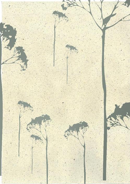 Inpakpapier graspapier bomen groen - Breedte 50 cm - m lang, Hobby en Vrije tijd, Knutselen, Overige typen, Nieuw, Ophalen of Verzenden