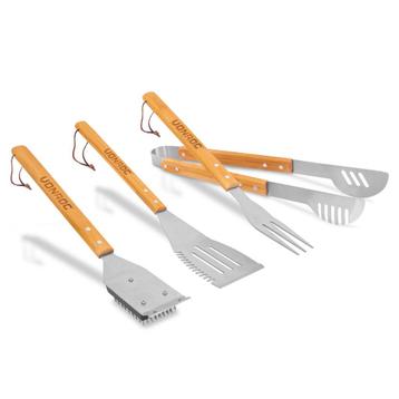 BBQ Gereedschapset - RVS | Incl. Tang, vork, spatel en beschikbaar voor biedingen
