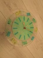 Klok en garnituur set - Glas - 1980-1990, Antiek en Kunst, Curiosa en Brocante