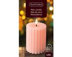 Actie lumineo led kaars wax steady binnen, ribbel, met, Hobby en Vrije tijd, Knutselen, Ophalen of Verzenden, Nieuw