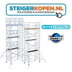 Goedkope en tweedehands rolsteigers - Steigerkopen.nl, Doe-het-zelf en Verbouw, Steigers, Ophalen of Verzenden, Nieuw, Rolsteiger of Kamersteiger