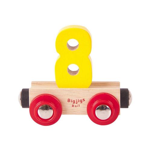 BigJigs Rail Name Number 8 , Cijfer van €2,99 voor €1,79, Kinderen en Baby's, Speelgoed | Speelgoedvoertuigen