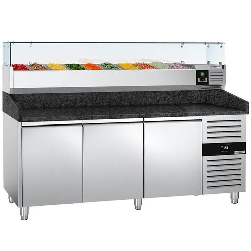 GGM Gastro | Pizza koelwerkbank PREMIUM - 2000x800mm - met 3, Zakelijke goederen, Horeca | Meubilair en Inrichting, Verzenden