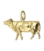 Gouden Koe groot ketting hanger, Verzenden, Nieuw