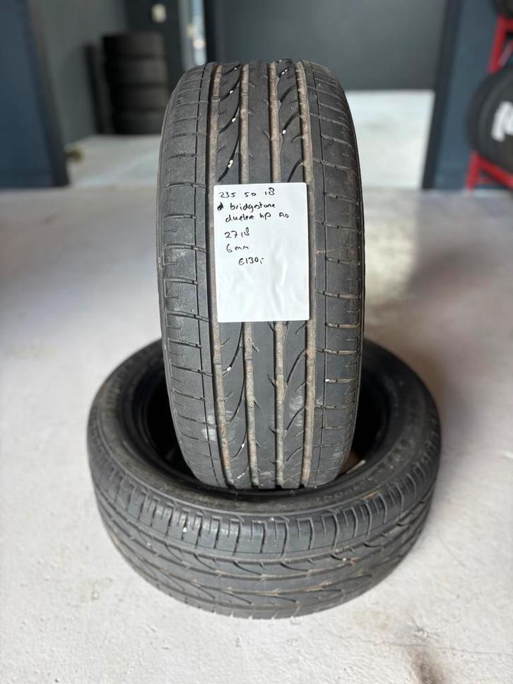 235/50/18 BRIDGESTONE DUELER HP 6MM 2 STUKS 130,- (2718), Auto-onderdelen, Banden en Velgen, 18 inch, BOVAG lid, Stiba lid, Erkend duurzaam