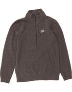NIKE Mens Zip Neck Sweatshirt Jumper Small Grey Cotton, Verzenden, Nieuw