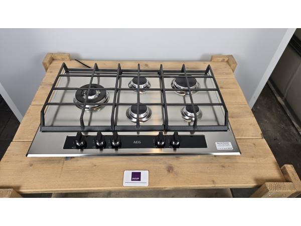 Veiling - AEG HG755550SY- 5 pits gaskookplaat, Witgoed en Apparatuur, Kookplaten