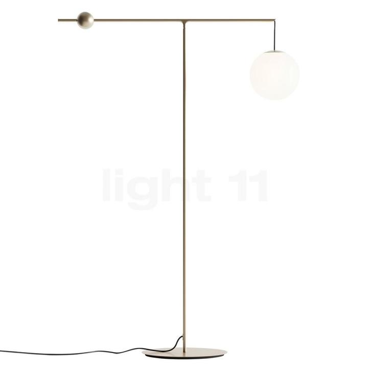 Luceplan Malamata Vloerlamp, messing geborsteld, Huis en Inrichting, Lampen | Vloerlampen, Nieuw, Verzenden