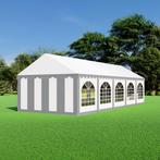 Partytent 4x10  PVC - Premium | Grijs / wit, Tuin en Terras, Partytenten, Verzenden, Partytent, Nieuw, 4 tot 6 meter