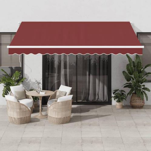vidaXL Luifel handmatig uittrekbaar met LED 400x300 cm, Tuin en Terras, Zonneschermen, Nieuw, Verzenden