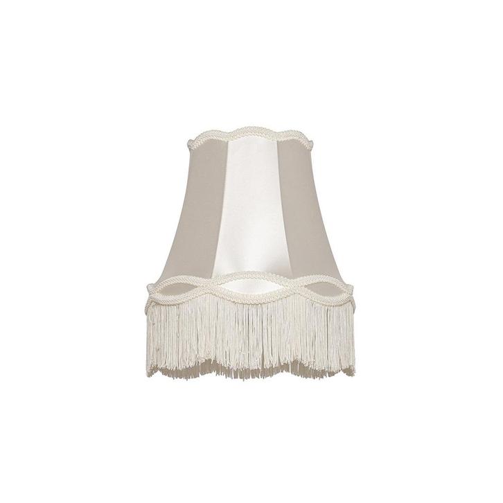 Stoffen lampenkap crème 30 cm - Granny, Huis en Inrichting, Lampen | Lampenkappen, 25 tot 50 cm, Rond, Crème, Nieuw