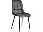 Refurna - Eetkamerstoel Yerevan Microleder Antraciet, Verzenden, Nieuw