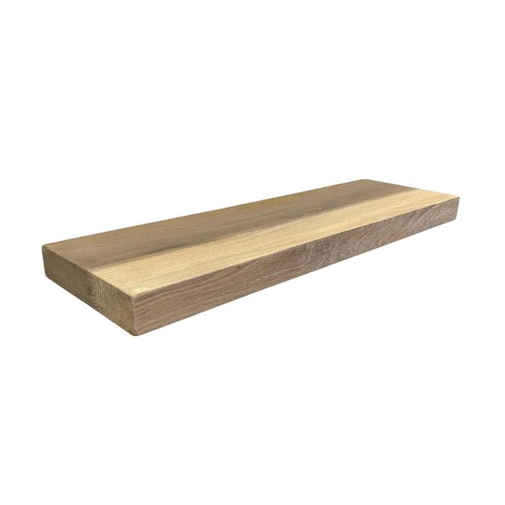 Houten wandplank - Onbehandeld - Klein - 4cm dik eiken - Rec, Huis en Inrichting, Woonaccessoires | Wandplanken en Boekenplanken