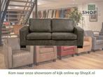 Leren bank Enjoy - 2,5 zits - Kenia Antracite (grijs) -, Huis en Inrichting, Banken | Bankstellen, Nieuw, Ophalen of Verzenden