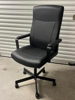Bureaustoel zwart kunstleer ZGAN - SPIJKENISSE, Ophalen, Zo goed als nieuw, Zwart, Bureaustoel