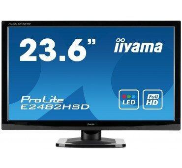 Iiyama ProLite E2482HSD| Full HD| DVI,VGA| 23,6, Computers en Software, Monitoren, Zo goed als nieuw, Verzenden