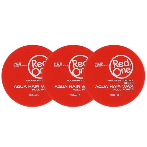 Red One Full Force Aqua Wax Rood 3x150ml, Sieraden, Tassen en Uiterlijk, Uiterlijk | Haarverzorging, Gel, Wax, Haarlak of Mousse
