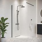 Douchewand Florida 120 x 200 cm Zwart – Inloopdouche 8 mm, Doe-het-zelf en Verbouw, Sanitair, Verzenden, Nieuw, Douche