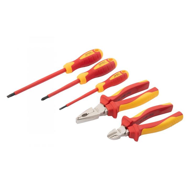 Kendo set van 3 schroevendraaiers en 2 tangen, Doe-het-zelf en Verbouw, Gereedschap | Handgereedschap, Nieuw, Verzenden