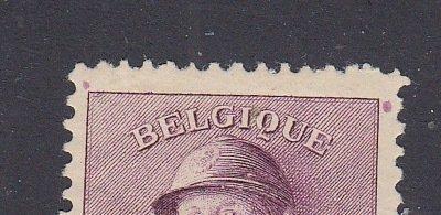 België 1919 - Albert met helm - OBP : 176 cur.  kleurstip, Postzegels en Munten, Postzegels | Europa | België