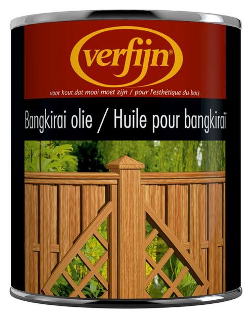 Verfijn Verfijn bangkirai olie 1 liter, Doe-het-zelf en Verbouw, Verf, Beits en Lak, Nieuw, Verzenden