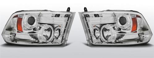 Carnamics Koplampen | Dodge Ram 09-18 4-d | Angel Eyes chroo, Auto-onderdelen, Verlichting, Nieuw, Verzenden
