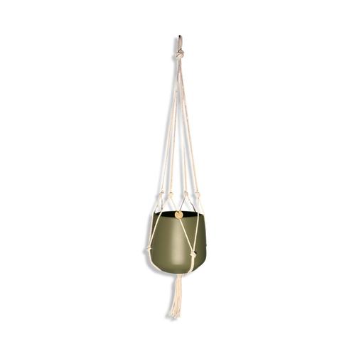 Minimalistische Plantenhanger - Gebroken Wit - Katoen -, Huis en Inrichting, Woonaccessoires | Overige, Nieuw, Ophalen of Verzenden