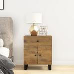 vidaXL Nachtkastjes 50x33x60 cm massief mangohout en bewerkt, Minder dan 45 cm, Verzenden, Nieuw, 55 tot 70 cm